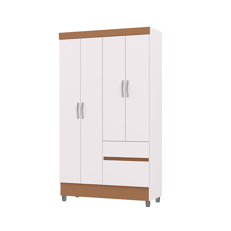 Clóset Ideal 4 Puertas 2 Cajones Blanco