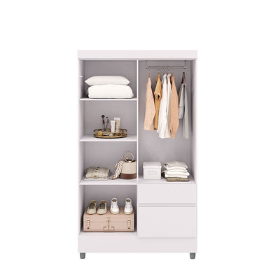 Clóset Ideal 4 Puertas 2 Cajones Blanco