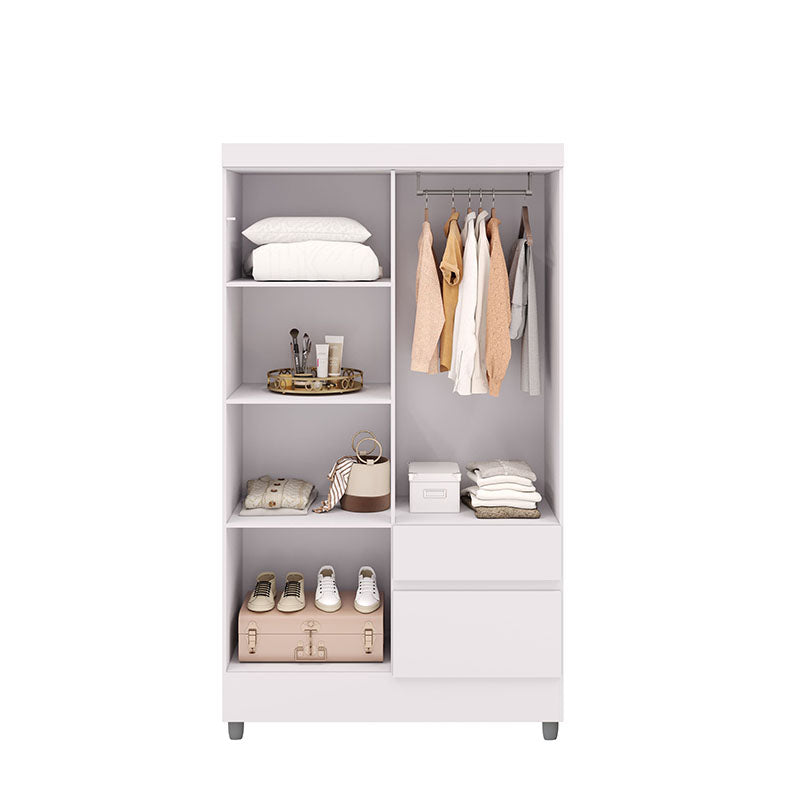 Clóset Ideal 4 Puertas 2 Cajones Blanco