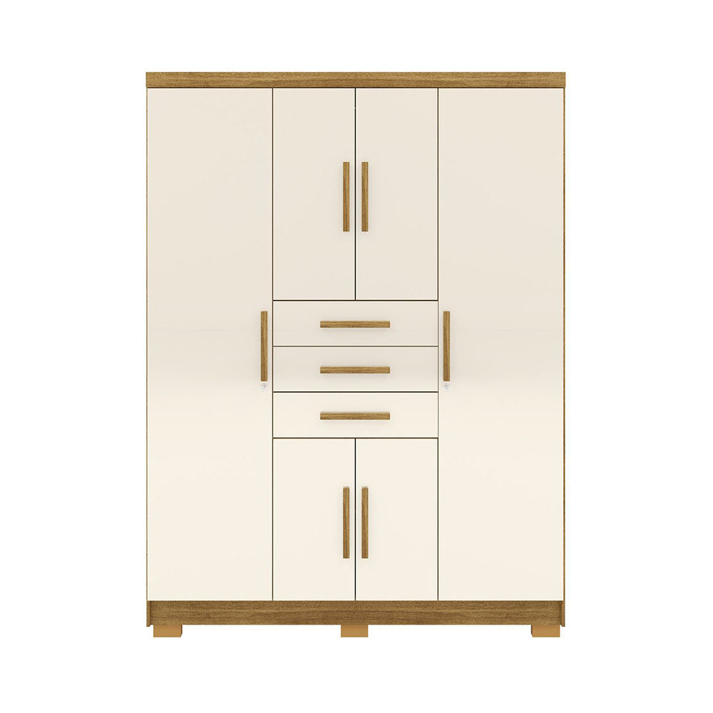 Clóset Taurus 6 Puertas Y 3 Cajones Beige