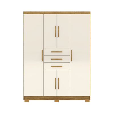 Clóset Taurus 6 Puertas Y 3 Cajones Beige