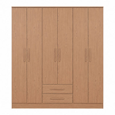 Closet Pequim 6 Puertas 2 Puertas Café