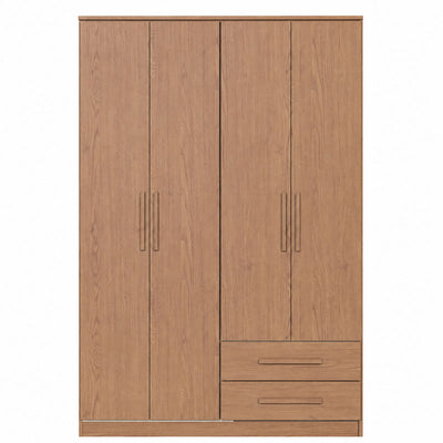 Closet Pequim 4 Puertas 2 Cajones Café