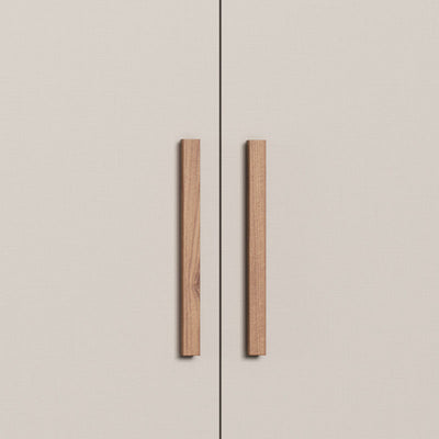 Closet Pequim 6 Puertas 2 Cajones Beige