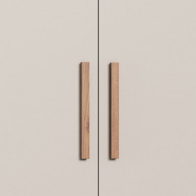 Closet Pequim 4 Puertas 2 Cajones Beige