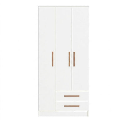 Closet Pequim 3 Puertas 2 Cajones Blanco