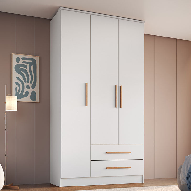 Closet Pequim 3 Puertas 2 Cajones Blanco