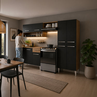 Cocina Modular Emilly Oscuro