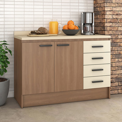 Mueble Base Mia 120 Cm Beige