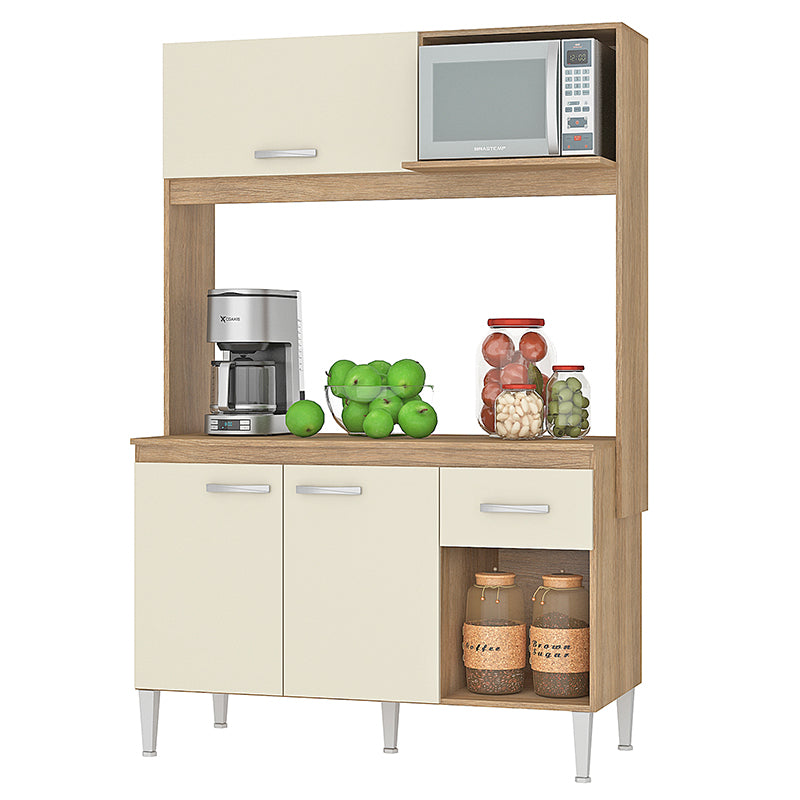 Kit Cocina Sarah Beige 3 Puertas 1 Cajón