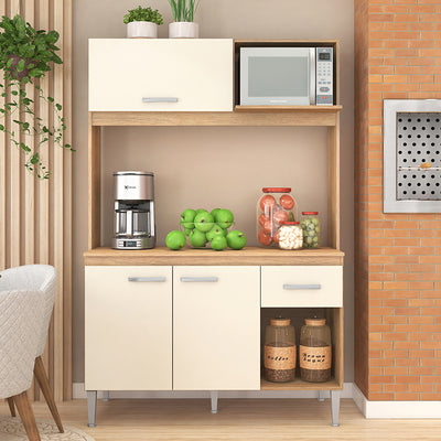 Kit Cocina Sarah Beige 3 Puertas 1 Cajón