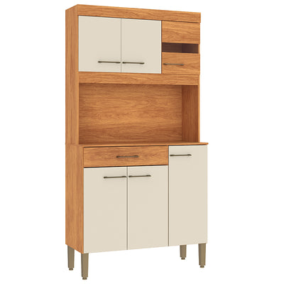 Kit Cocina Carla Beige 1 Puerta 6 Cajones
