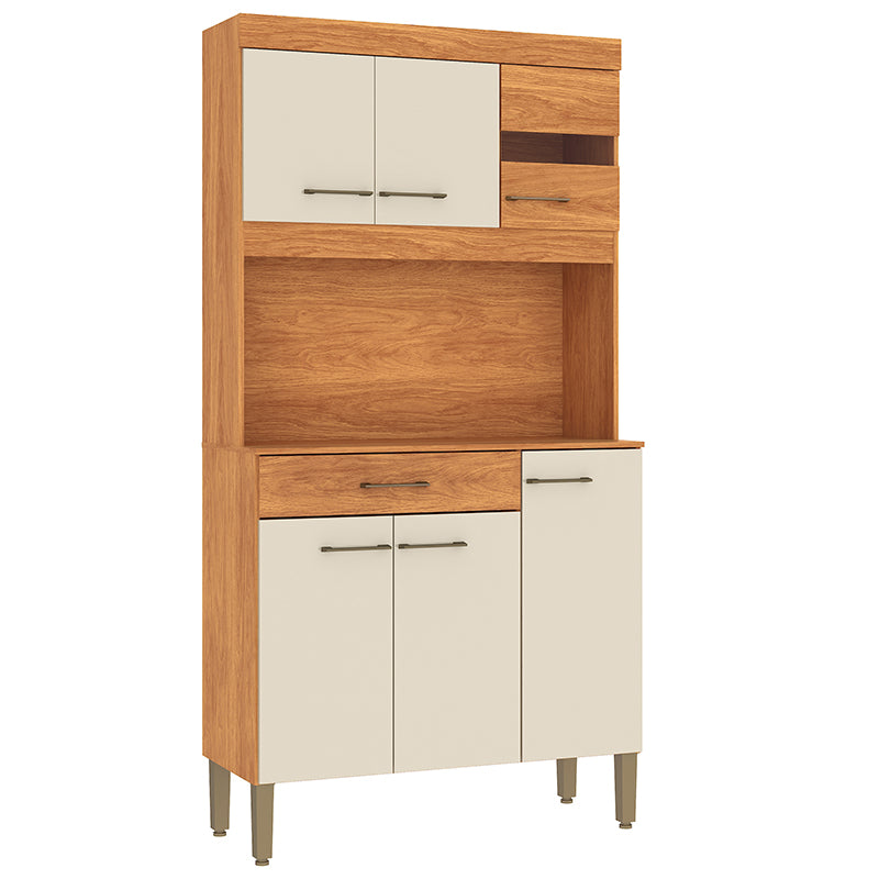 Kit Cocina Carla Beige 1 Puerta 6 Cajones