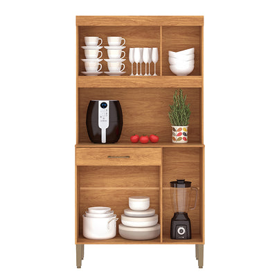 Kit Cocina Carla Grafito 1 Puerta 6 Cajones