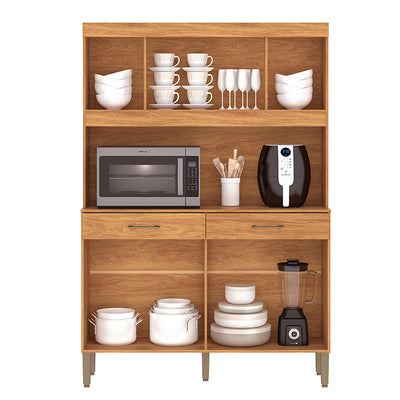 Kit Cocina Laura Grafito 8 Puertas 2 Cajones