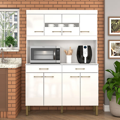 Kit Cocina Laura Blanca 8 Puertas 2 Cajones