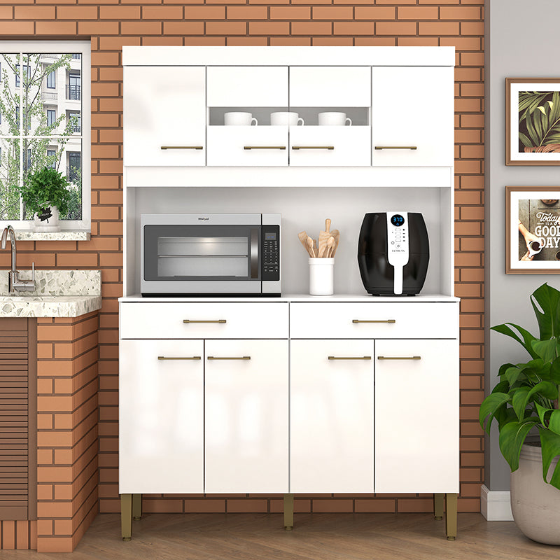Kit Cocina Laura Blanca 8 Puertas 2 Cajones