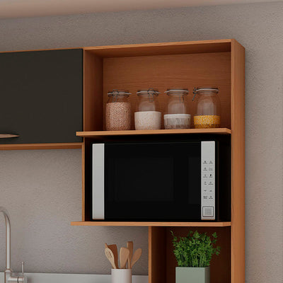 Kit Cocina Bella Gris 4 Puerteas 2 Cajones