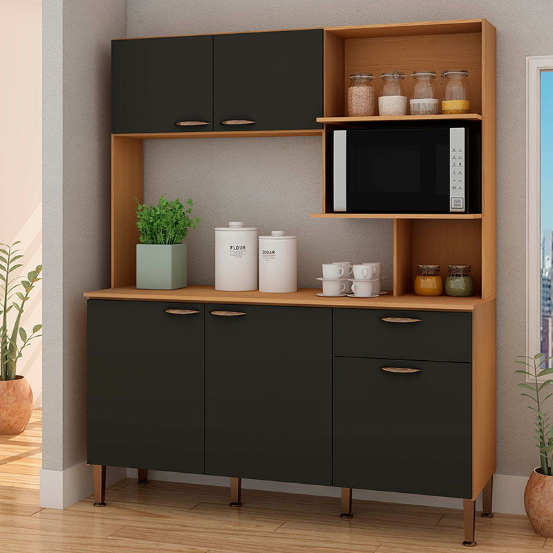 Kit Cocina Bella Gris 4 Puerteas 2 Cajones