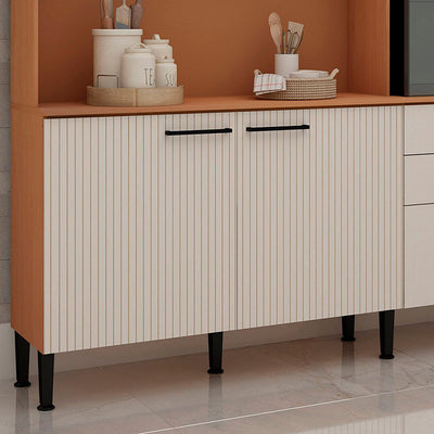 Kit Cocina Fiori Café 4 Puertas 3 Cajones