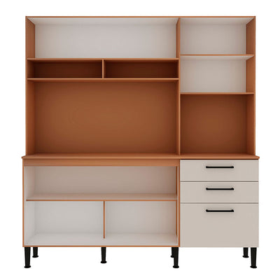 Kit Cocina Fiori Café 4 Puertas 3 Cajones