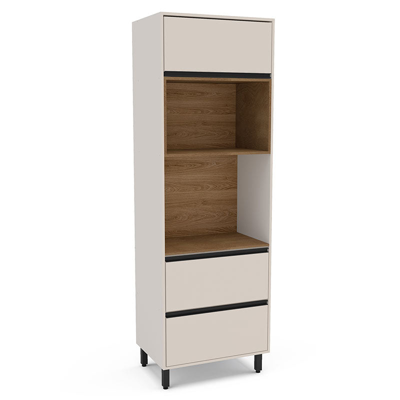 Despensa Koya 2 Puertas 1 Cajón Beige