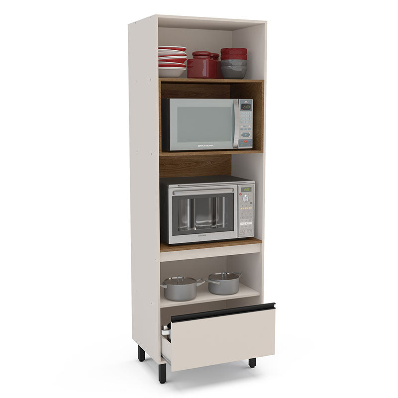 Despensa Koya 2 Puertas 1 Cajón Beige