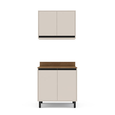 Mueble Koya Base 2 Puertas + Mueble Aéreo 2 Puertas