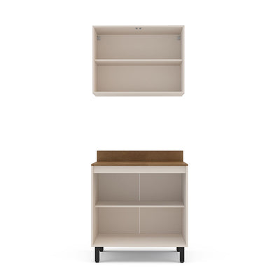 Mueble Koya Base 2 Puertas + Mueble Aéreo 2 Puertas