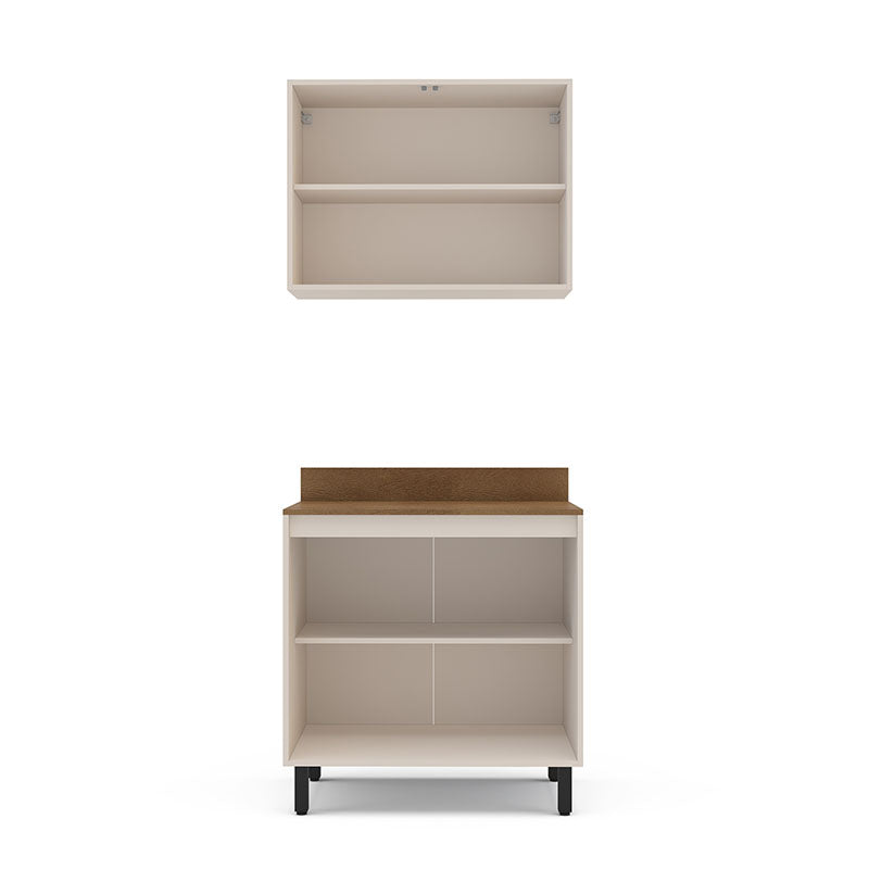 Mueble Koya Base 2 Puertas + Mueble Aéreo 2 Puertas