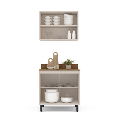 Mueble Koya Base 2 Puertas + Mueble Aéreo 2 Puertas