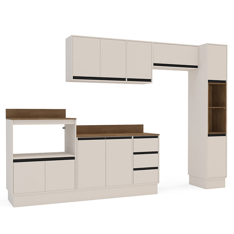 Cocina Modular Koya Premier 10 Puertas 3 Cajones Beige