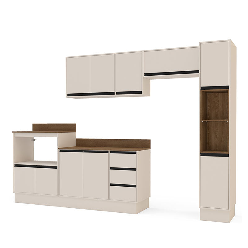 Cocina Modular Koya Premier 10 Puertas 3 Cajones Beige