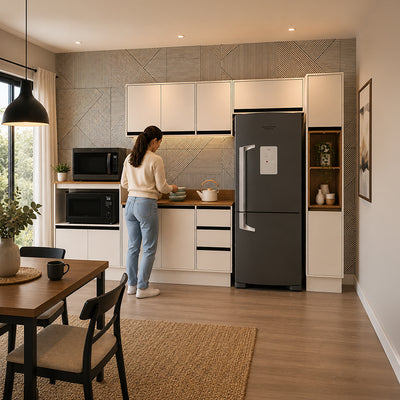 Cocina Modular Koya Premier 10 Puertas 3 Cajones Beige