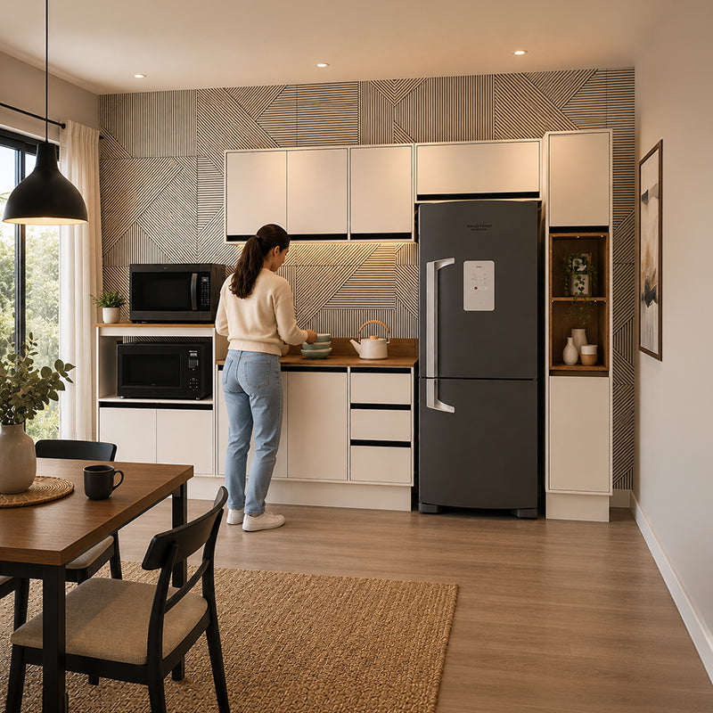 Cocina Modular Koya Premier 10 Puertas 3 Cajones Beige