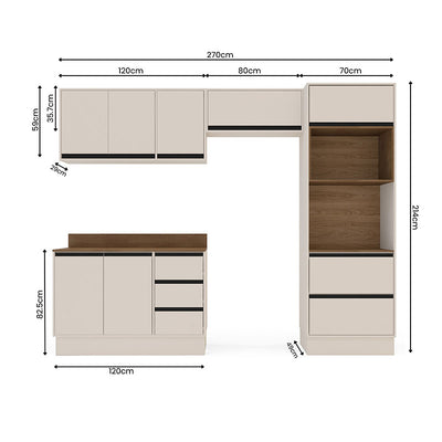 Cocina Modular Koya Con Despensa