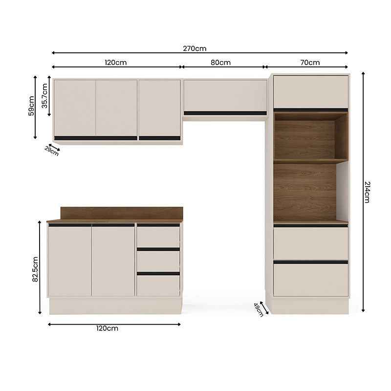 Cocina Modular Koya Con Despensa