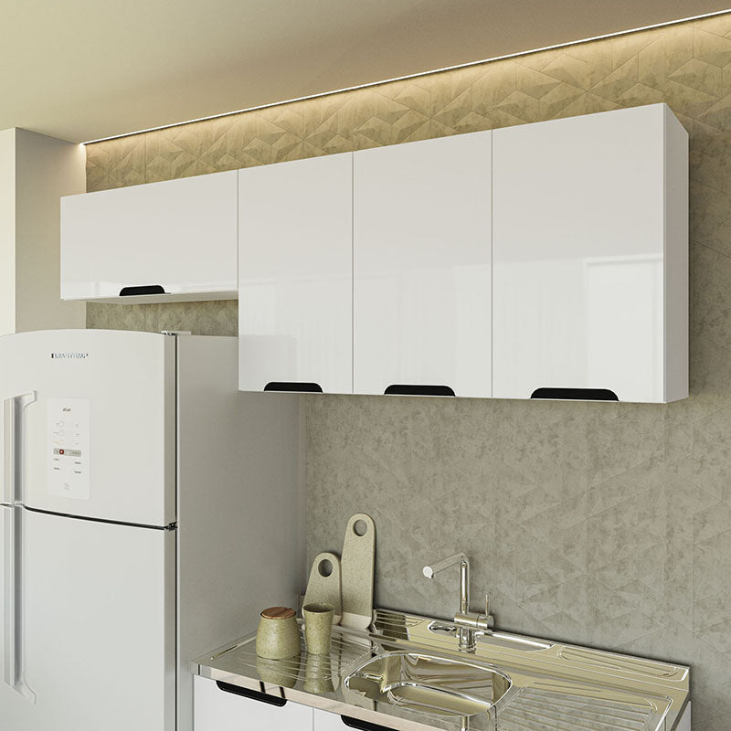 Mueble Aéreo Meena 4 Puertas Blanco