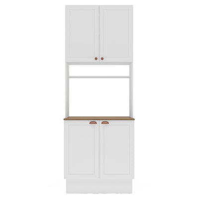 Despensa Perola 4 Puertas Blanco/Café