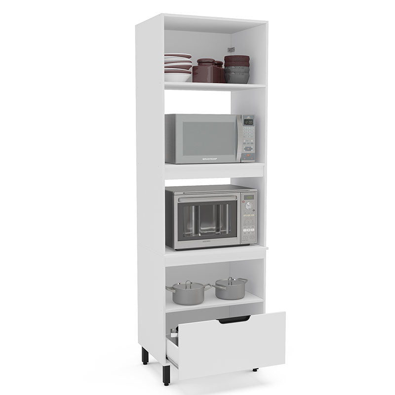 Despensa Meena 2 Puertas 1 Cajón Blanco