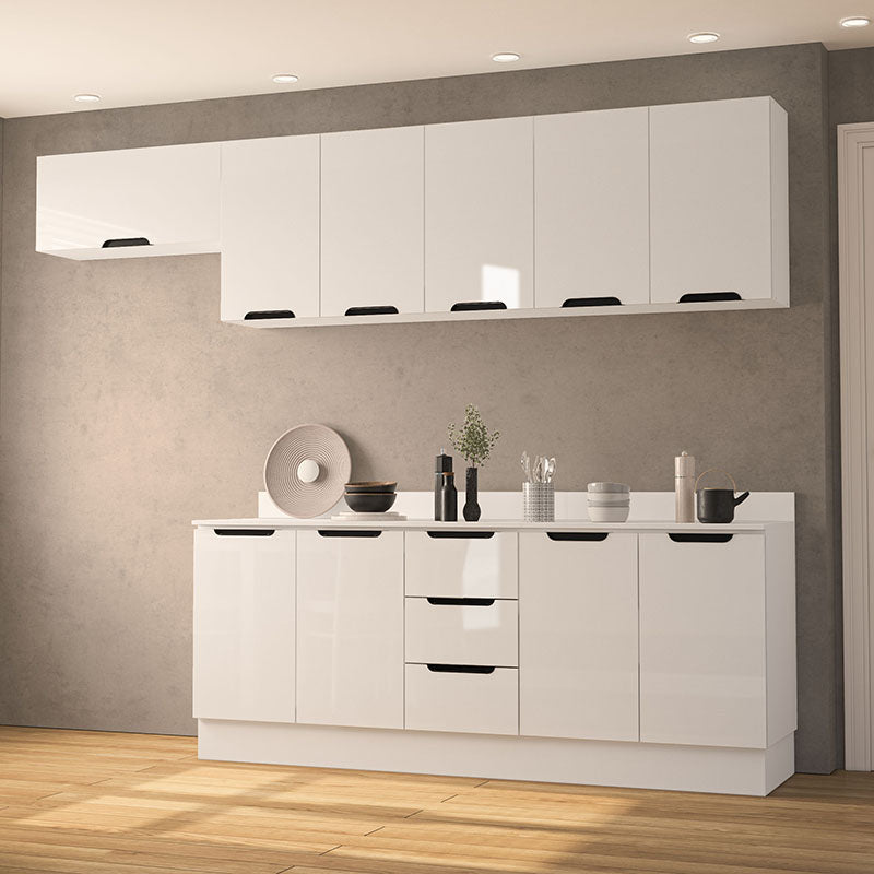 Cocina Modular Meena Delta 10 Puertas 3 Cajones Blanco