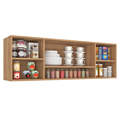 Mueble Cocina Aereo Alba 4 Puertas Café/Gris