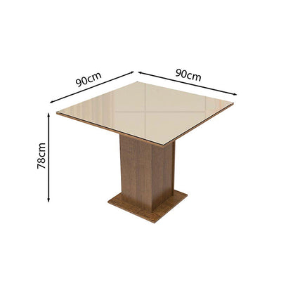Comedor Linda Fiore 4 Sillas