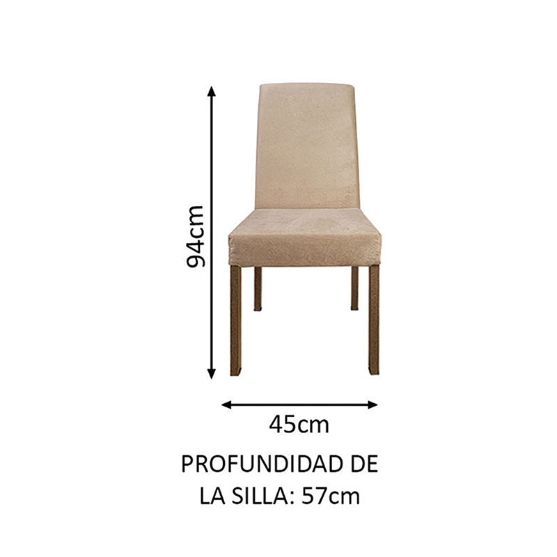 Comedor Linda Fiore 4 Sillas