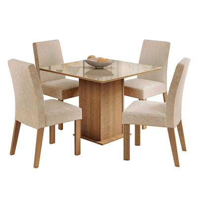 Comedor Linda Fiore 4 Sillas
