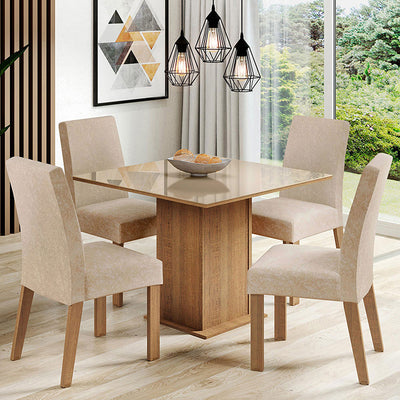 Comedor Linda Fiore 4 Sillas