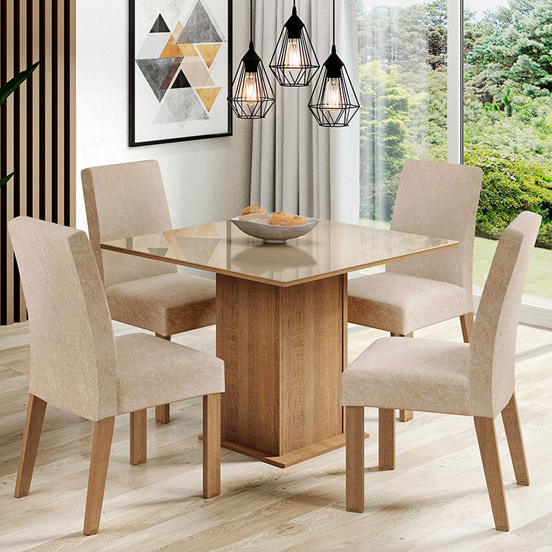 Comedor Linda Fiore 4 Sillas