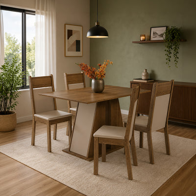 Comedor Angela Morello 4 Sillas