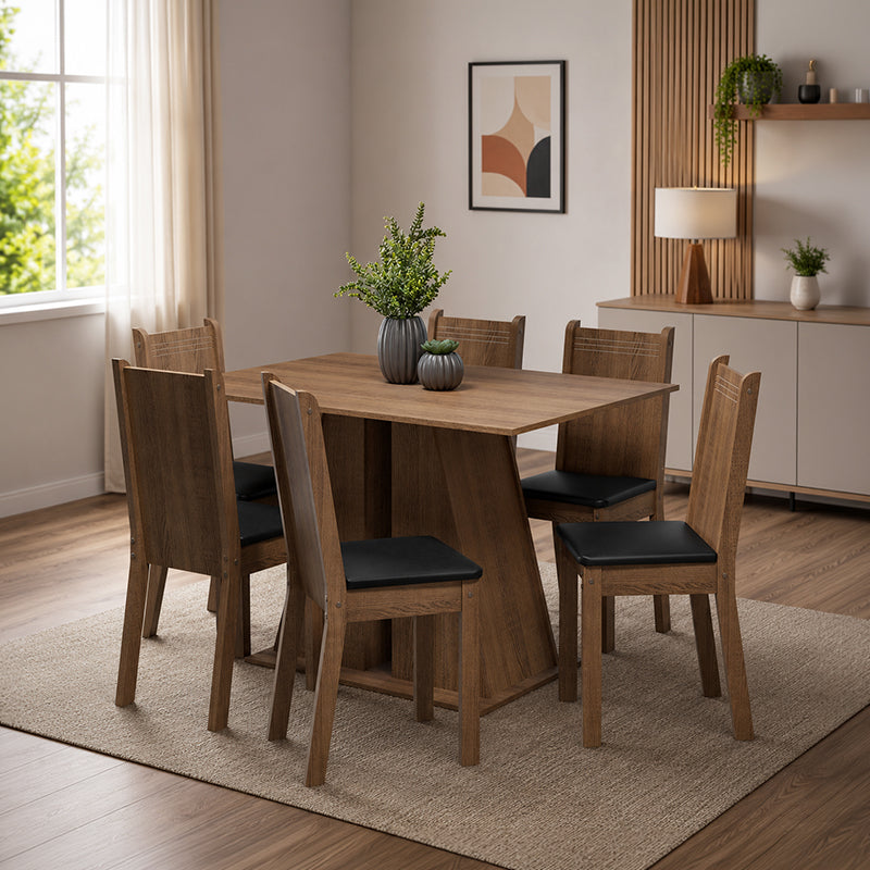 Comedor Angelo Luz 6 Sillas