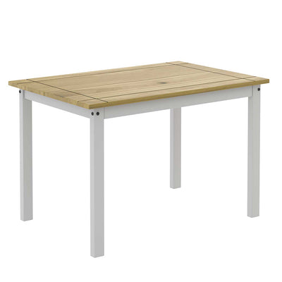 Comedor Madera Lucia Blanco 4 Sillas